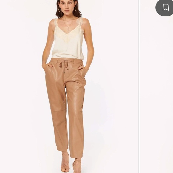 CAMI NYC Adene Vegan Leather Pant in Cortado - Picture 10 of 12